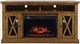 Jofran Inc. Telluride Gold Fireplace with Logset-2