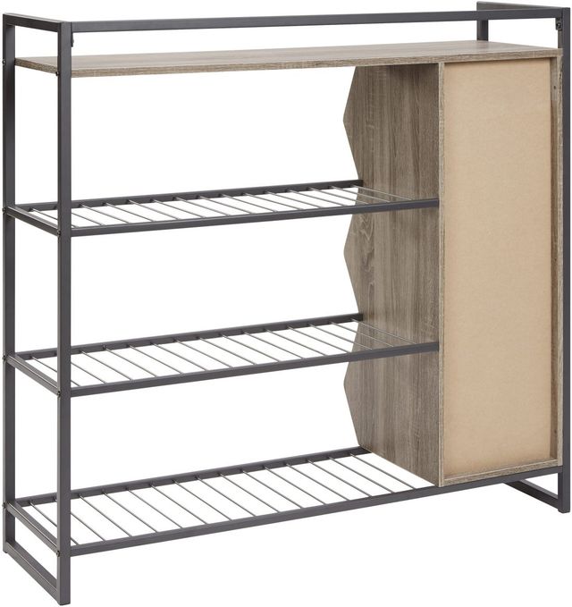 Signature Design by Ashley® Maccenet Gray Shoe Rack-2