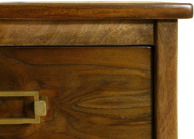 International Furniture Direct Roots Brown Nightstand-4