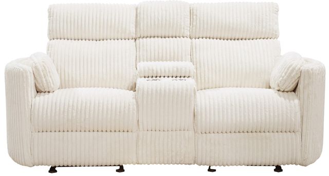 Parker House® Radius Mega Ivory Power Reclining Console Loveseat-3