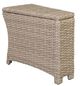CabanaCoast® Customizable Riverside SolWeave® Wicker Outdoor Storage Wedge Table-0