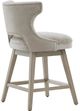 Olliix by Madison Park Light Grey Emmett Swivel Counter Stool-3