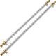 Bertazzoni Heritage Series 2-Piece Stainless Steel Refrigerator Handle Kit with Gold Accents-0
