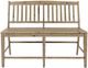 Jofran Inc. Carlyle Crossing Beige Slatback Counter Bench-2