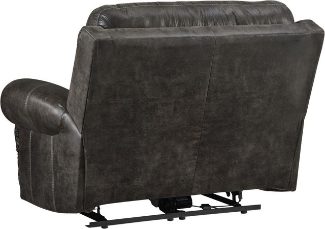 Signature Design by Ashley® Grearview Charcoal Wide Seat Power Recliner-3