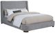 Coaster® Rennes Gray Eastern King Upholstered Wingback Panel Bed-0