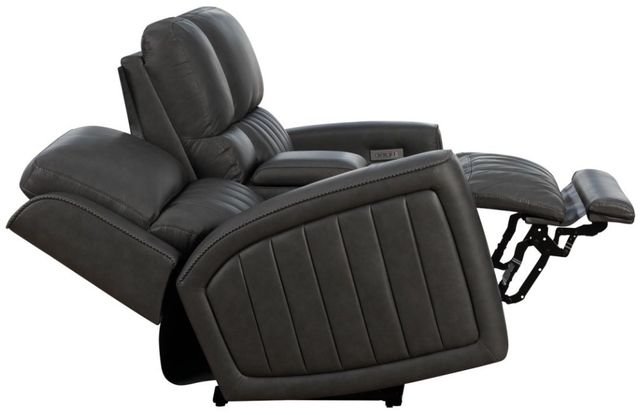 BarcaLounger® Pierce Homerun Dark Gray Power Reclining Loveseat-1
