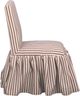 TOV Furniture Gertrude Brown Linen Striped Skirted Dining Chair-4