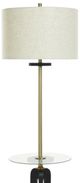 StyleCraft Beige/Gold/Optical Black Floor Lamp-1