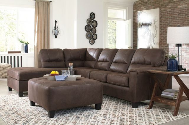 Signature Design by Ashley® Navi 2-Piece Chestnut Living Room Set-3