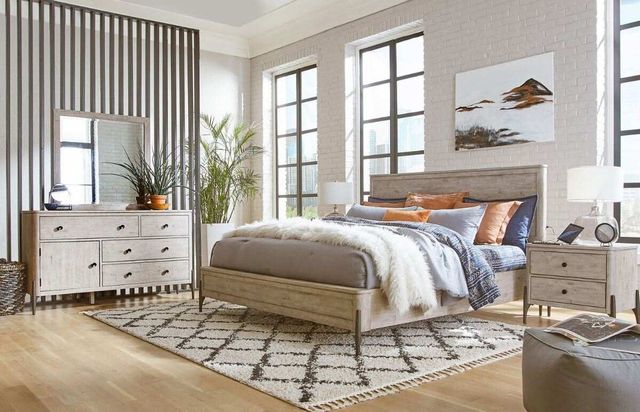aspenhome® Zane Parchment California King Panel Bed-3