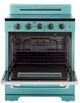 Unique® Appliances Classic Retro 30" Ocean Mist Turquoise Freestanding Electric Range-1