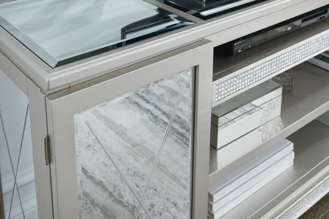 Signature Design by Ashley® Flamory Silver 72" TV Stand-3