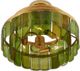 Currey & Company Vintner Contemporary Gold Leaf/Green Semi-Flush Lighting-2