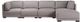 Moe's Home Collection Romeo Grey Right Modular Sectional-0