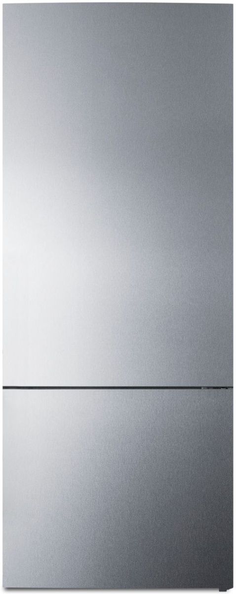 Summit® 28 in. 14.6 Cu. Ft. Stainless Steel Counter Depth Bottom Freezer Refrigerator