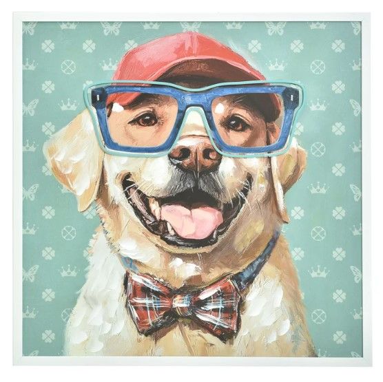 Stylecraft LED Neon Puppy Blue Wall Art-0