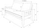 Kodiak Furniture Lodge Natural Full Futon Frame with Storage-1