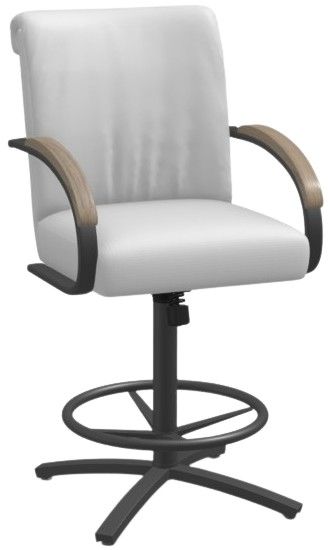 Chromcraft Customizable Easton Swivel Tilt Counter Height Dining Stool-4