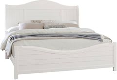 Vaughan-Bassett Cool Farmhouse Soft White Queen Sleigh Bed