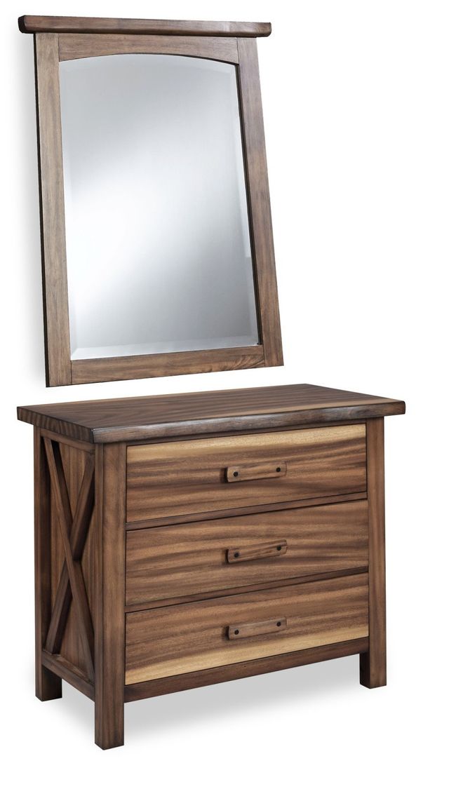 homestyles® Forest Retreat Brown Chest and Mirror-0