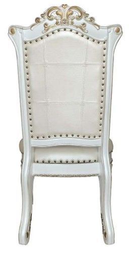 ACME Furniture Vendome 2-Piece Antique Pearl/Beige Side Chair Set-3