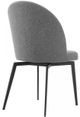 Armen Living Sunny 2-Pieces Gray Swivel Dining Chair Set-2