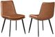 Coaster® Ortega 2-Piece Black/Coffee Upholstered Dining Side Chair Set-2