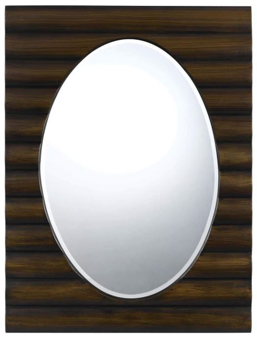 Cal® Lighting & Accessories Cheyenne Teak Beveled Mirror-0