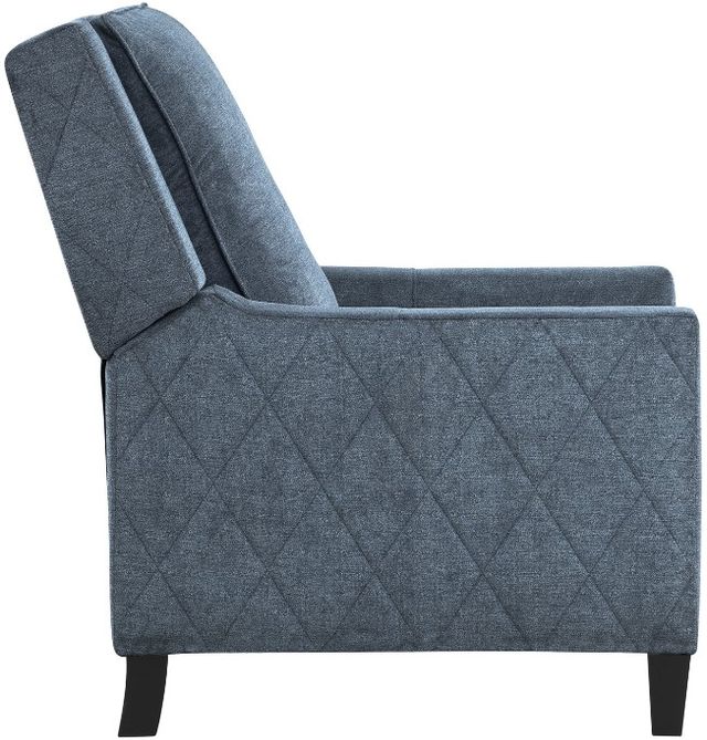 Mazin Furniture Banks II Blue Push-Back Reclining Chair-3