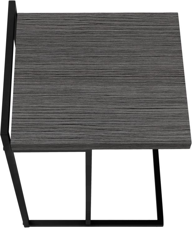 Monarch Specialties Inc. Grey Accent Table with Black Base-1