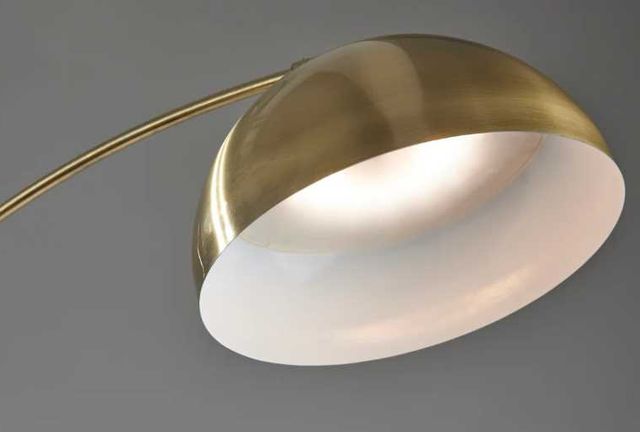 Adesso® Bolton Brown LED Arc Floor Lamp-1