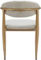 Zuo® Modern Zens 2-Piece Gold/Quill Gray Dining Arm Chair Set-3