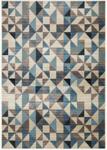 KAS Rugs Heritage Blue/Gray Scope 5'x8' Area Rug-0