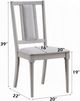 ACME Furniture Marta 2-Piece Gray Upholstered Dining Side Chair Set-2