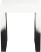 TOV Furniture Matra White End Table with Black Base-4