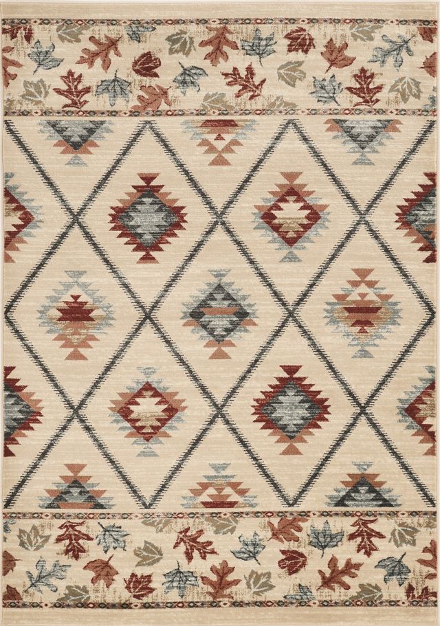 KAS Rugs Chester 5632 Ivory Harvest 5'x8' Rug-0