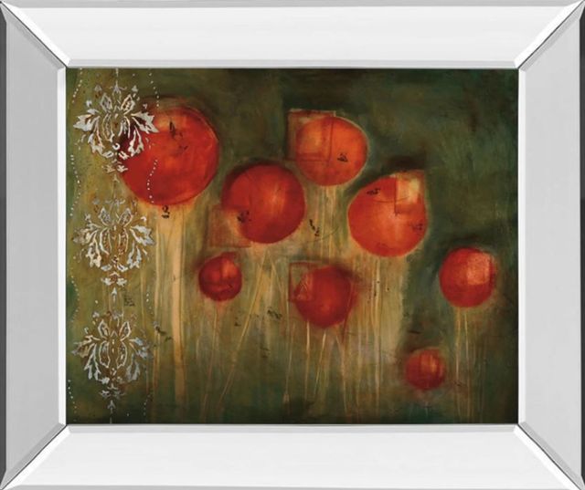 Classy Art Rose Garden by J. Prior Mirror Framed Wall Art-0