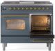 Ilve® Nostalgie II Series 40" Blue Grey Pro Style Dual Fuel Range-3