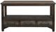 International Furniture Direct Town Brown Sofa Table-1
