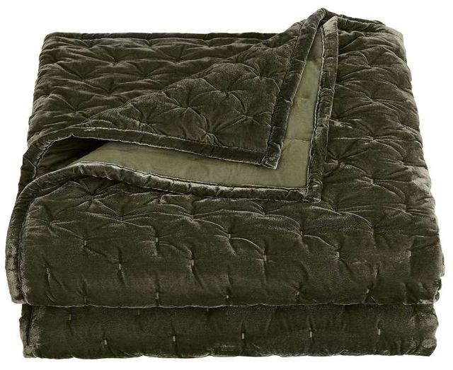 HiEnd Accents Stella 3-Piece Fern Green King Bedding Bundle-2