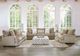 Furniture of America® Loughlin Ivory/Light Brown Ottoman-2