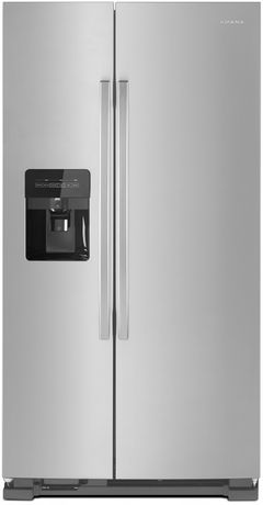 Amana® 21.4 Cu. Ft. Black on Stainless Side-By-Side Refrigerator