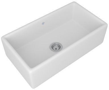 Rohl® Shaws Original 33" Apron Front Kitchen Sink-White-0