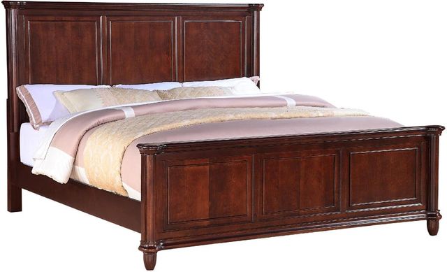Elements International Hamilton Dark Wood Queen Bed-0