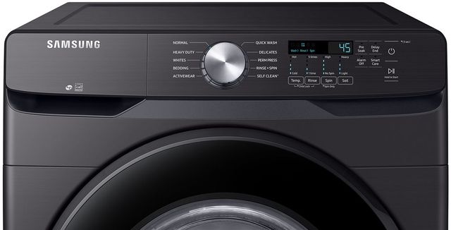 Samsung Fingerprint Resistant Black Stainless Steel Front Load Laundry Pair-11