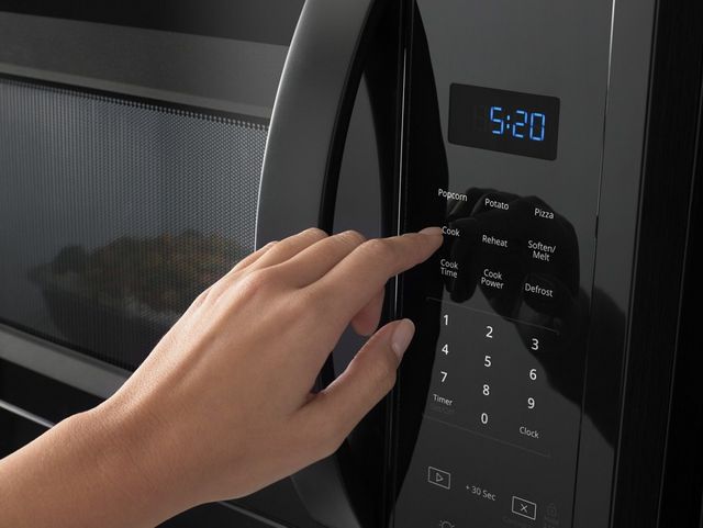Whirlpool® 1.7 Cu. Ft. Black Over the Range Microwave-7