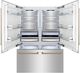 ZLINE Autograph Edition 60" 32.2 Cu. Ft. Stainless Steel Built In French Door Refrigerator with Water Dispenser and Ice Maker in Polished Gold Accents-1