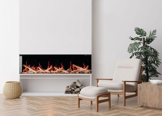 Napoleon Luminex Series 65'' Black Linear Built-In Electric Fireplace with LCD Technology-3