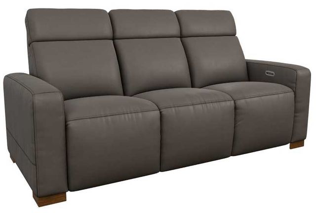 La-Z-Boy® Acadia Shitake Leather Power Reclining Sofa with Headrest-0